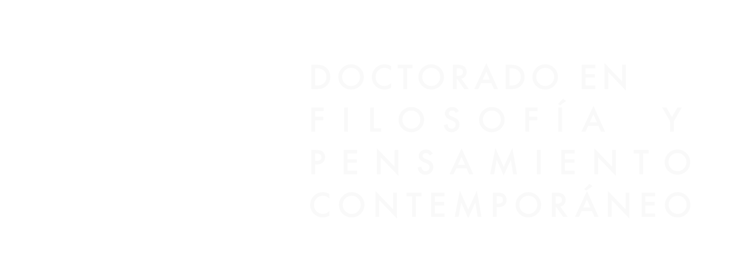 Doctorado en Filosofía y Pensamiento Contemporáneo